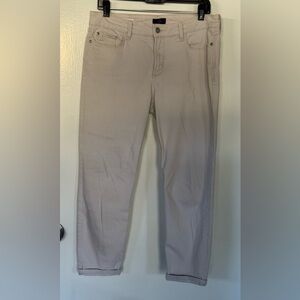 NYDJ Cream Denim Ankle Pants